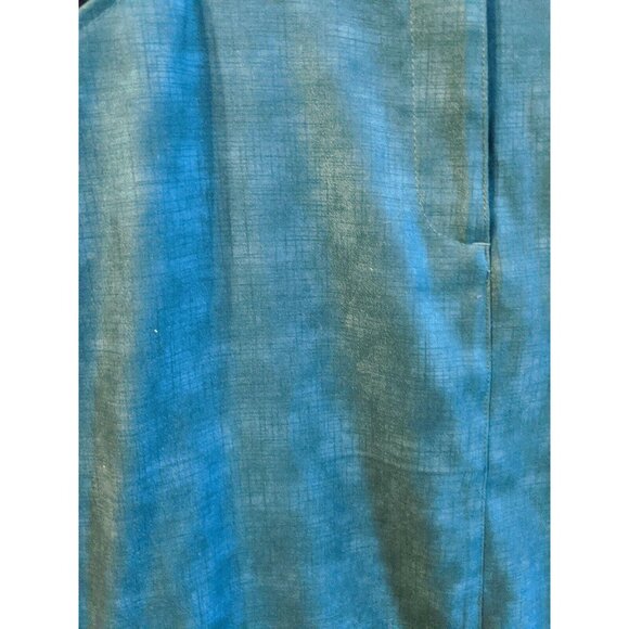 CJ Banks Christopher Dress Skirt Size 10 Blue Green Modest Womens Long - Picture 3 of 9